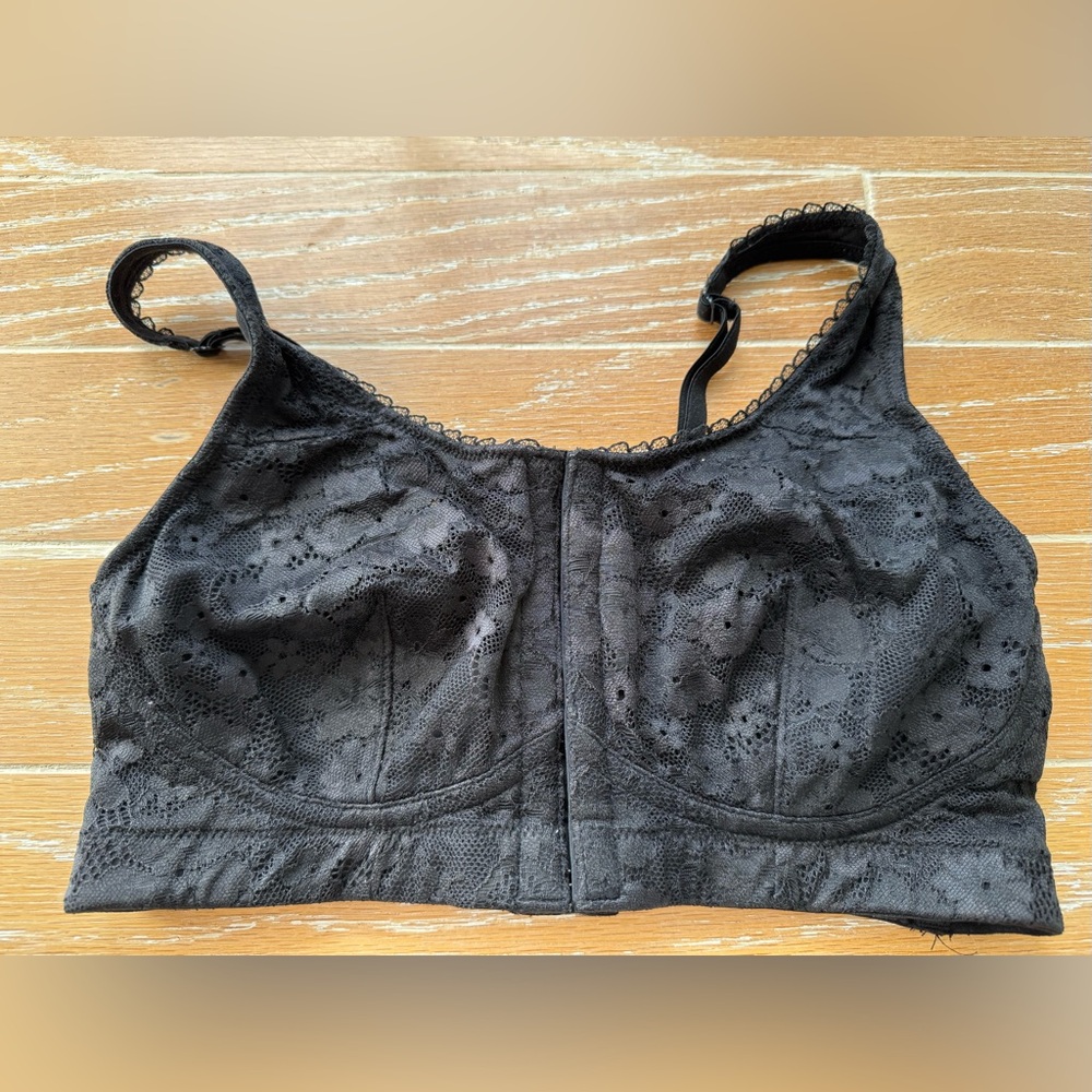 Victoria's Secret Black Lace Mastectomy Bra